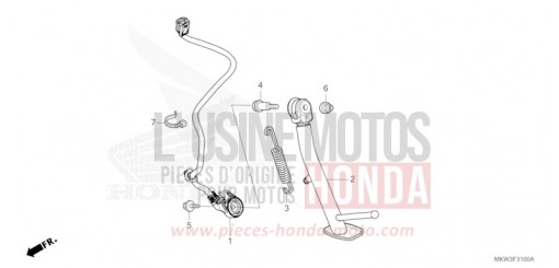 BEQUILLE LATERALE NC750XAM de 2021
